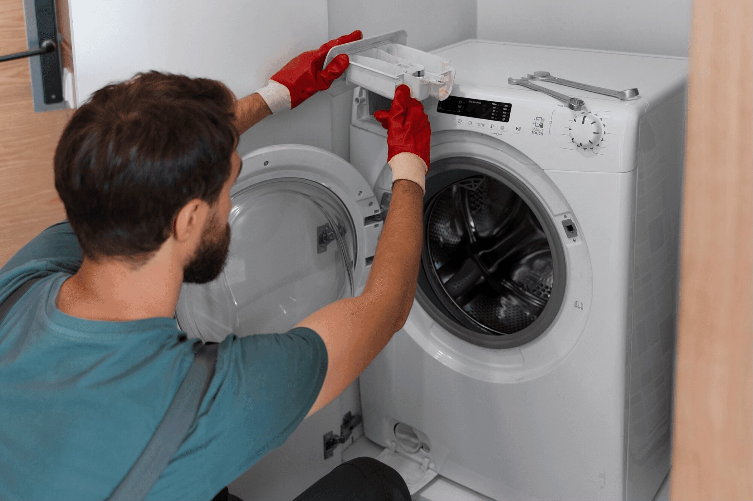 Connecting the washing machine