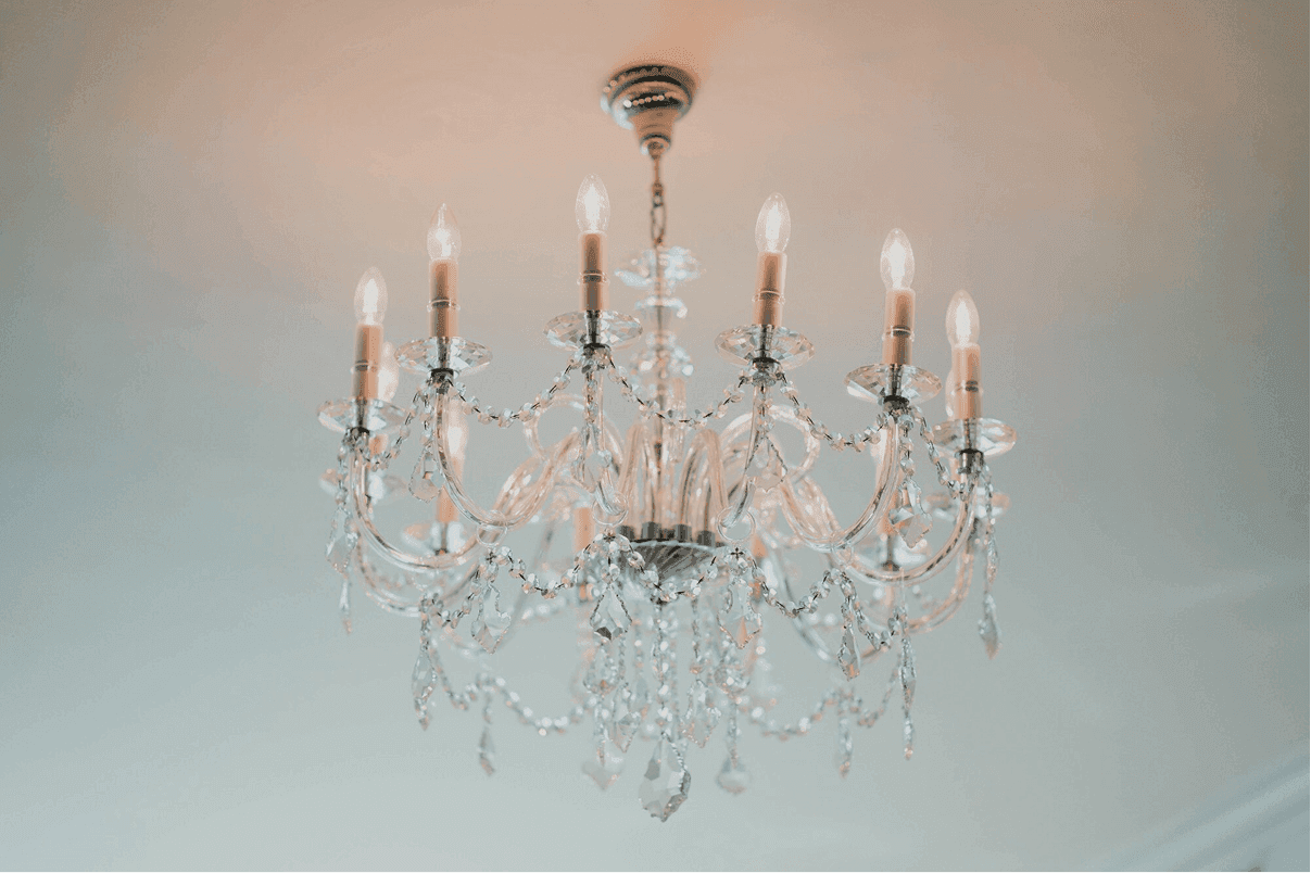 Installation of chandeliers and lamps